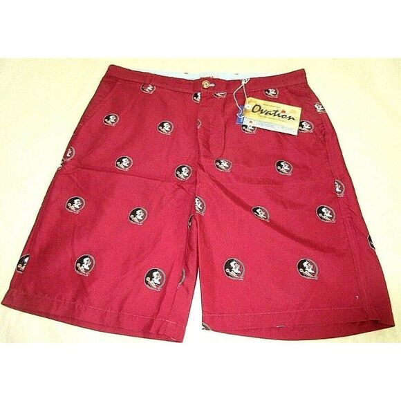 Florida State University Mens Ovation Game Changer Golf Shorts Garnet Bl… - Picture 1 of 4